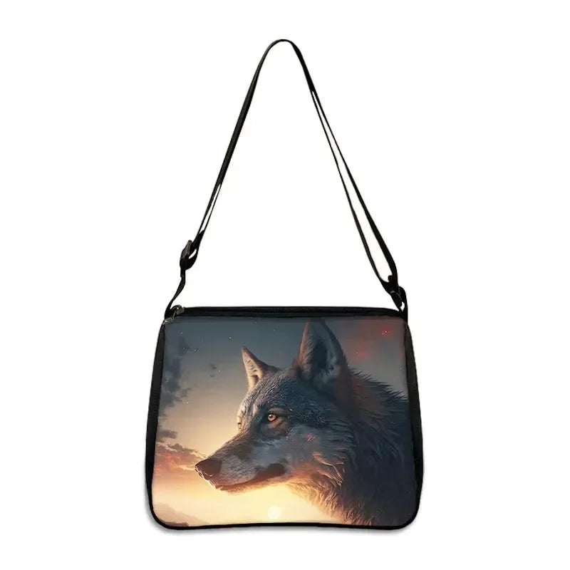 Cool Howling Wolf Shoulder Bag Crossbody Bag