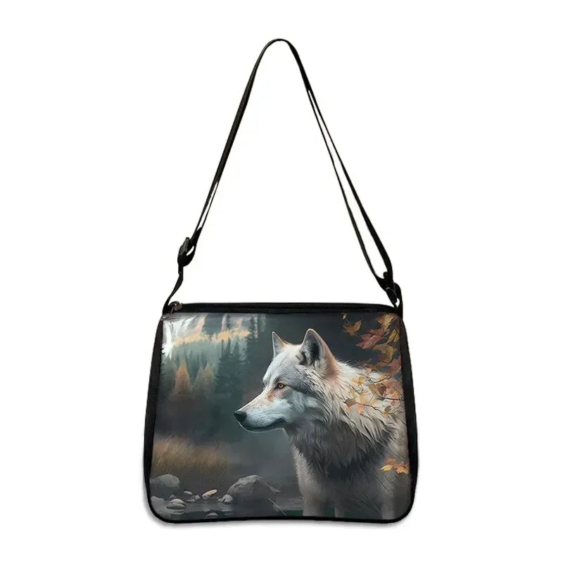 Cool Howling Wolf Shoulder Bag Crossbody Bag