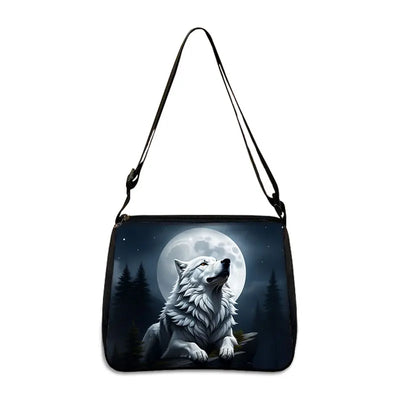 Cool Howling Wolf Shoulder Bag Crossbody Bag