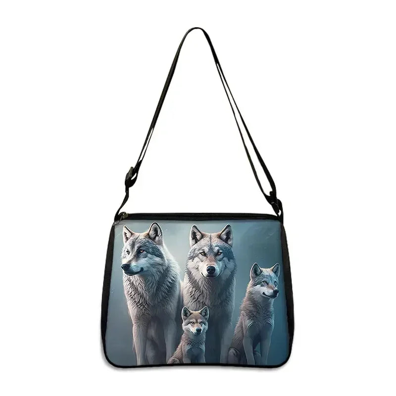 Cool Howling Wolf Shoulder Bag Crossbody Bag