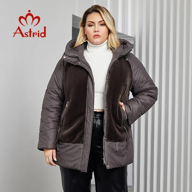 Astrid Plus Size Winter Jacket Women Faux Fur