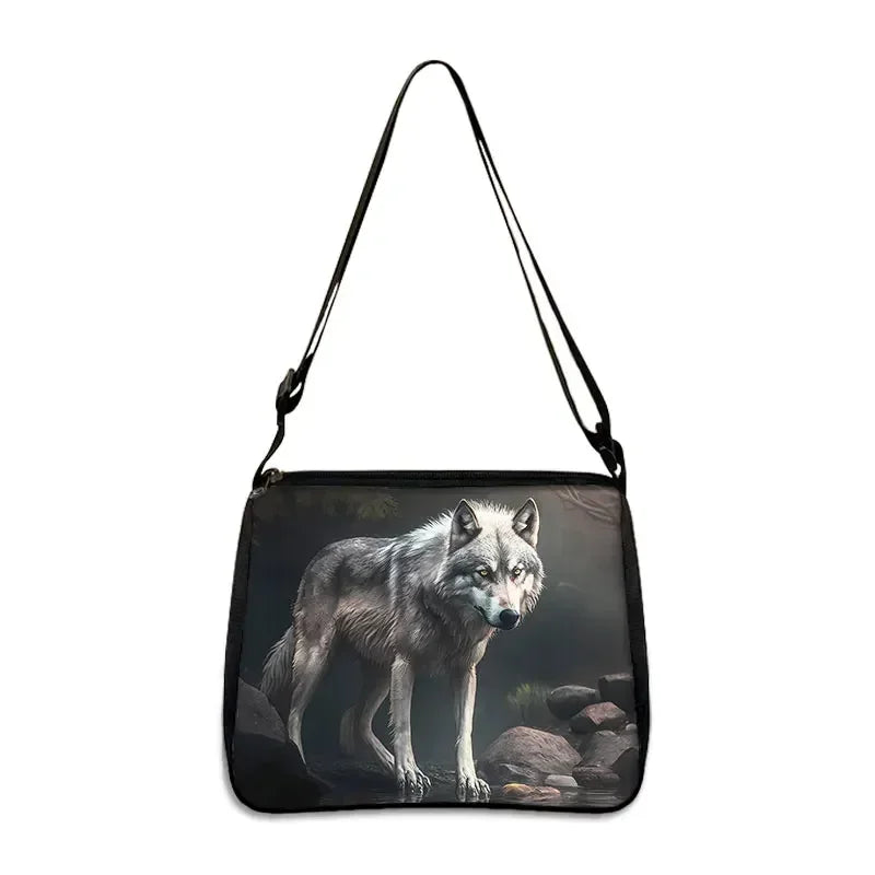 Cool Howling Wolf Shoulder Bag Crossbody Bag