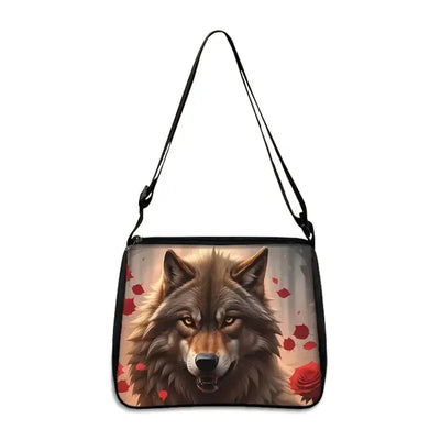 Cool Howling Wolf Shoulder Bag Crossbody Bag