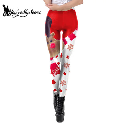 Women Sexy Christmas Skinny Leggings Yoga Pants