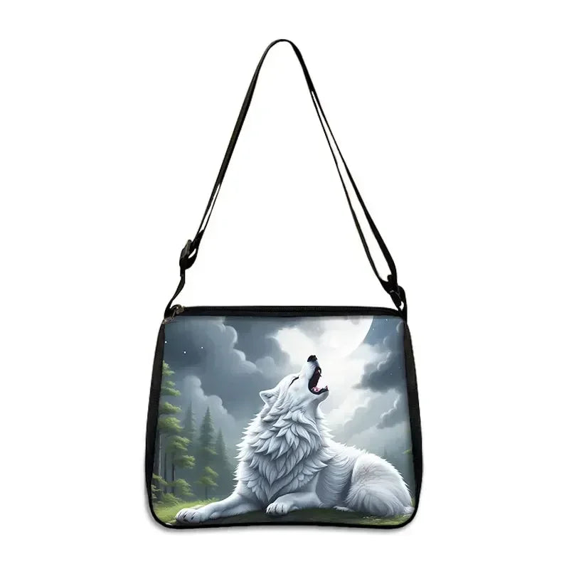 Cool Howling Wolf Shoulder Bag Crossbody Bag