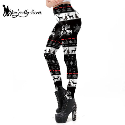 Women Sexy Christmas Skinny Leggings Yoga Pants