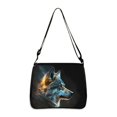 Cool Howling Wolf Shoulder Bag Crossbody Bag