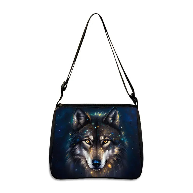 Cool Howling Wolf Shoulder Bag Crossbody Bag