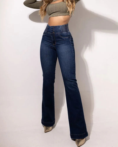 High Waist Denim Pants Vintage Long Trousers