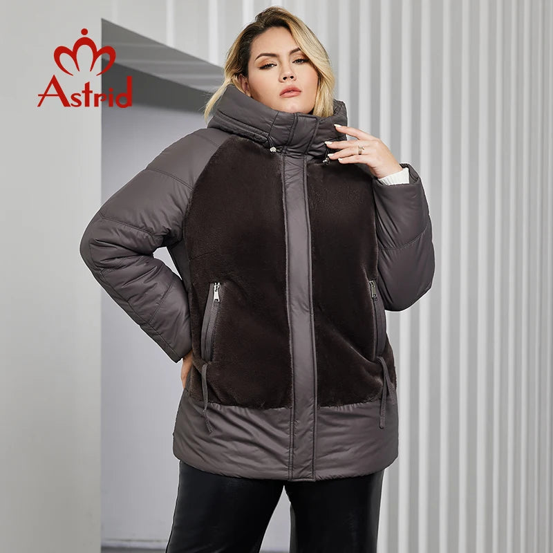 Astrid Plus Size Winter Jacket Women Faux Fur