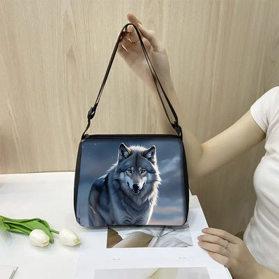 Cool Howling Wolf Shoulder Bag Crossbody Bag