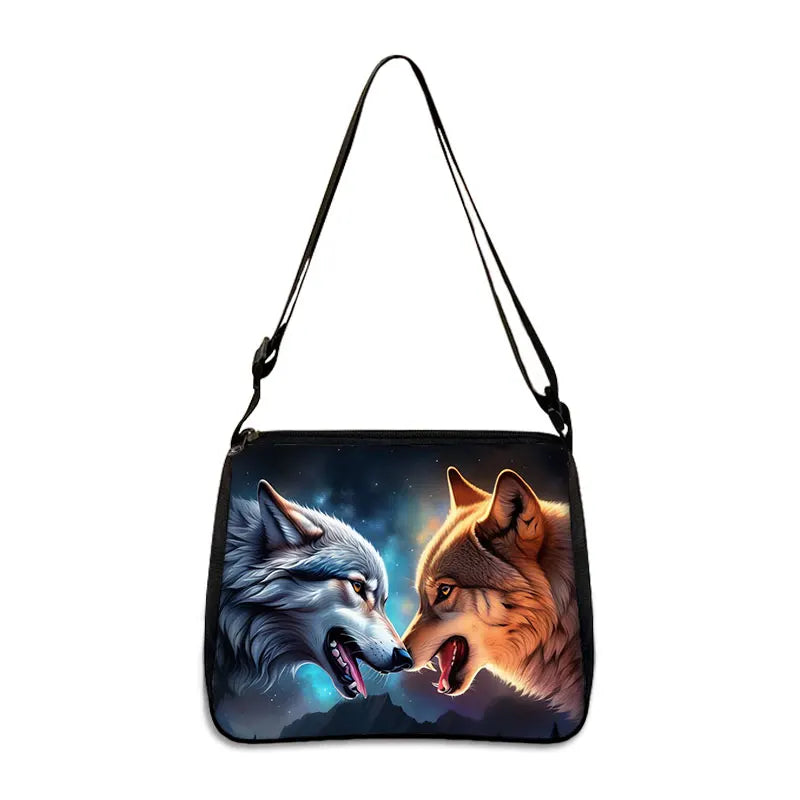 Cool Howling Wolf Shoulder Bag Crossbody Bag