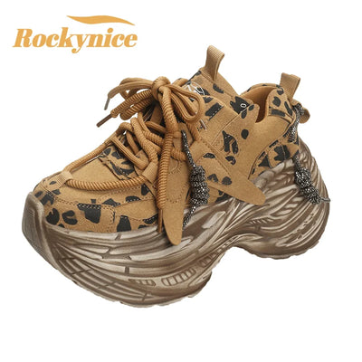 Woman New Autumn Leopard Vulcanize Shoes