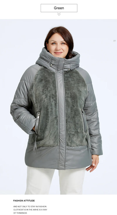 Astrid Plus Size Winter Jacket Women Faux Fur