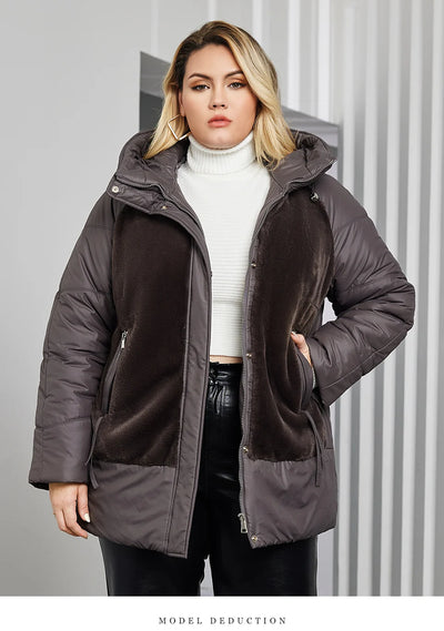 Astrid Plus Size Winter Jacket Women Faux Fur