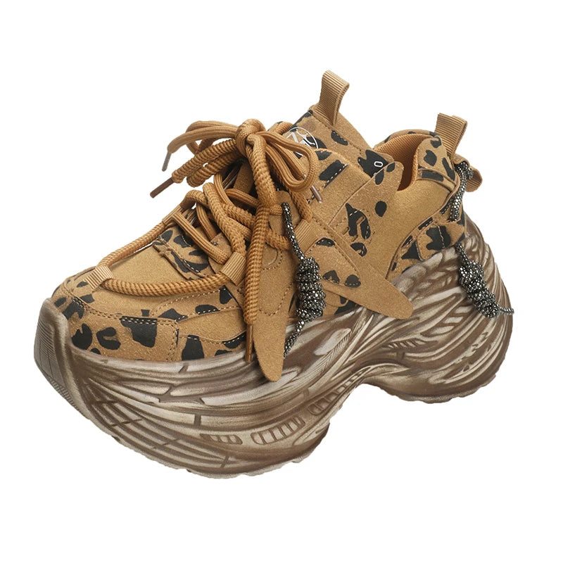 Woman New Autumn Leopard Vulcanize Shoes