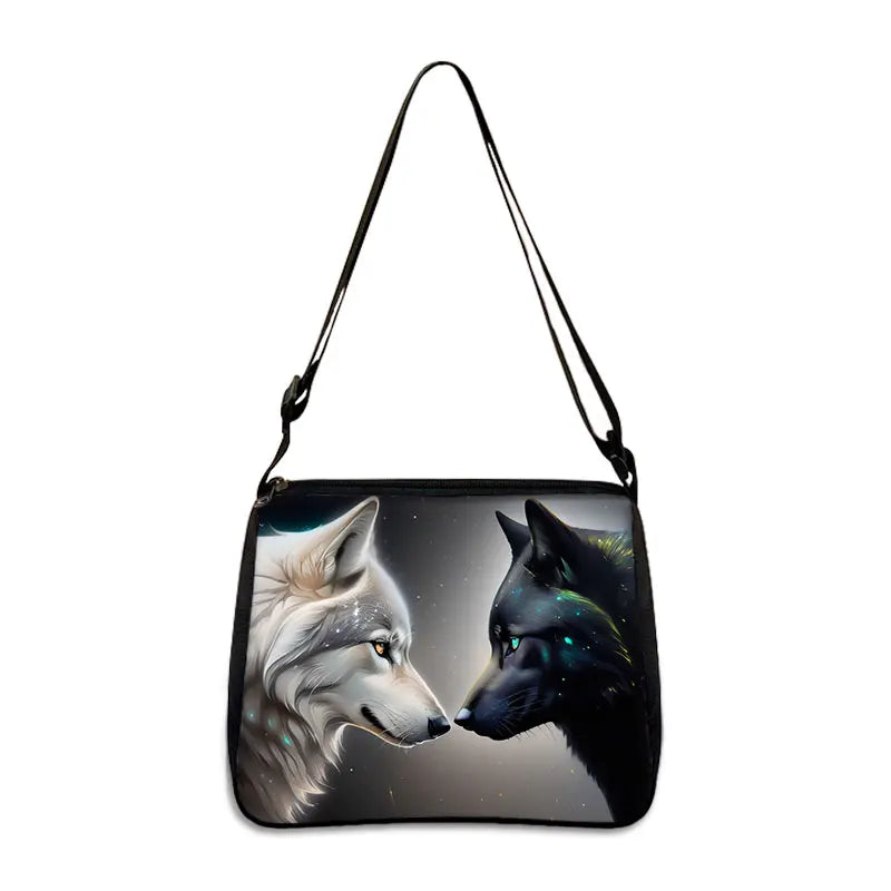 Cool Howling Wolf Shoulder Bag Crossbody Bag