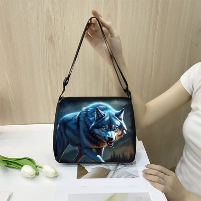 Cool Howling Wolf Shoulder Bag Crossbody Bag