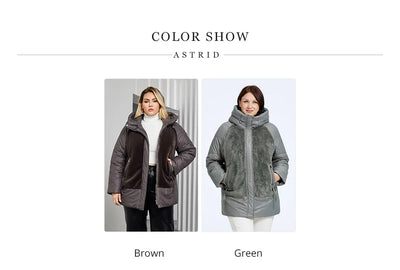 Astrid Plus Size Winter Jacket Women Faux Fur