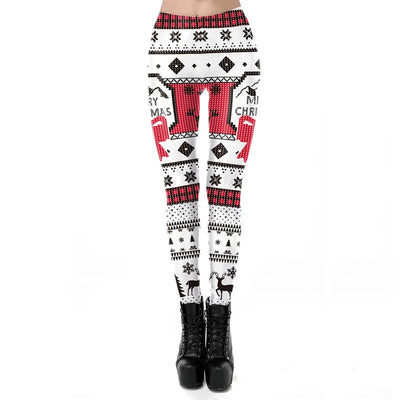 Women Sexy Christmas Skinny Leggings Yoga Pants