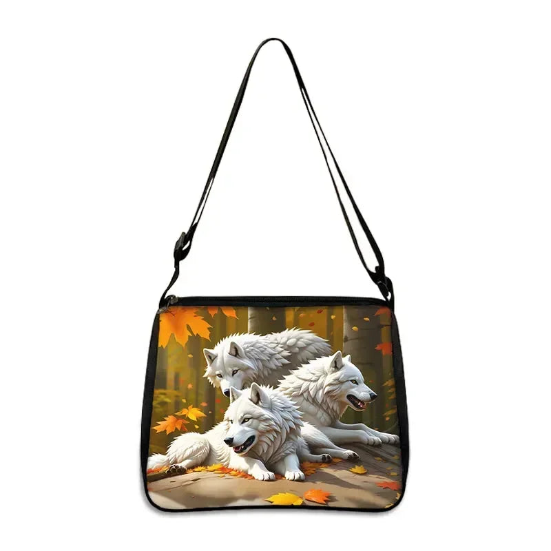 Cool Howling Wolf Shoulder Bag Crossbody Bag