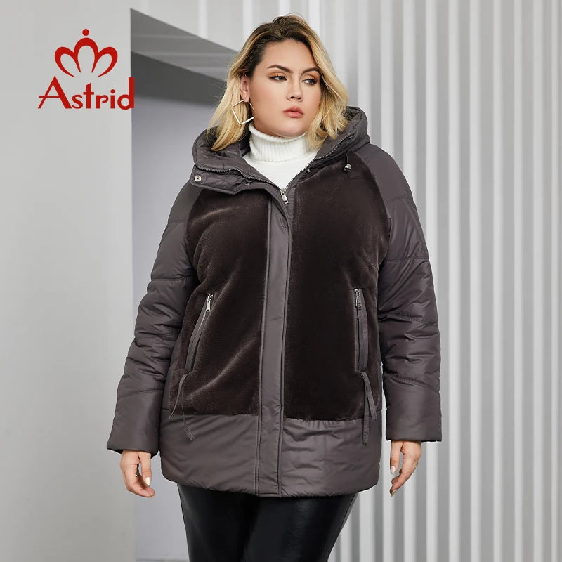 Astrid Plus Size Winter Jacket Women Faux Fur