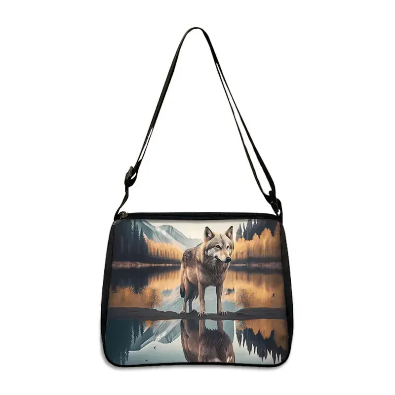 Cool Howling Wolf Shoulder Bag Crossbody Bag