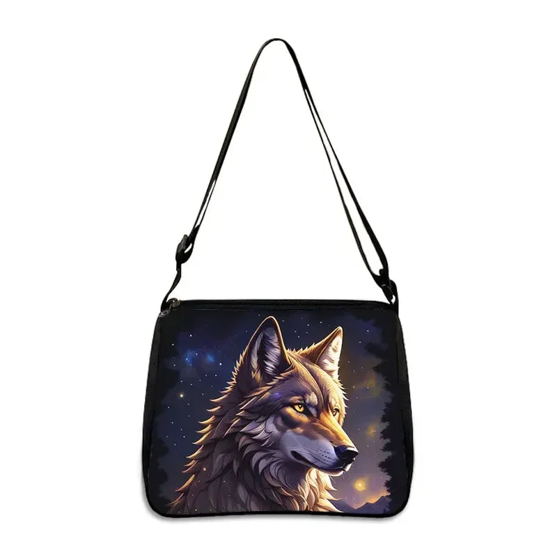 Cool Howling Wolf Shoulder Bag Crossbody Bag