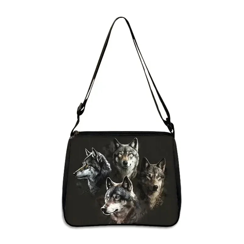 Cool Howling Wolf Shoulder Bag Crossbody Bag